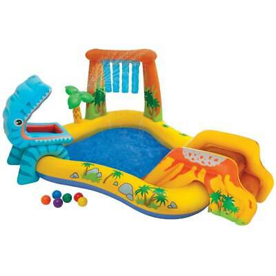 Intex 8' X 6.25' X 43" Dinosaur Water Splash Play Center Inflatable Kiddie Pool