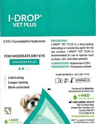 I-drop Vet Plus Multidose Lubricating Eye Drops, 10 Ml