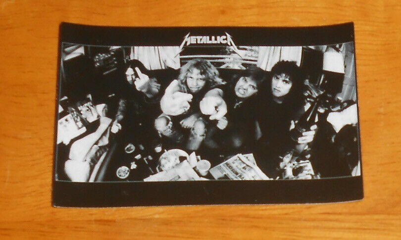Metallica Sticker (rectangle) 3x2 B&w