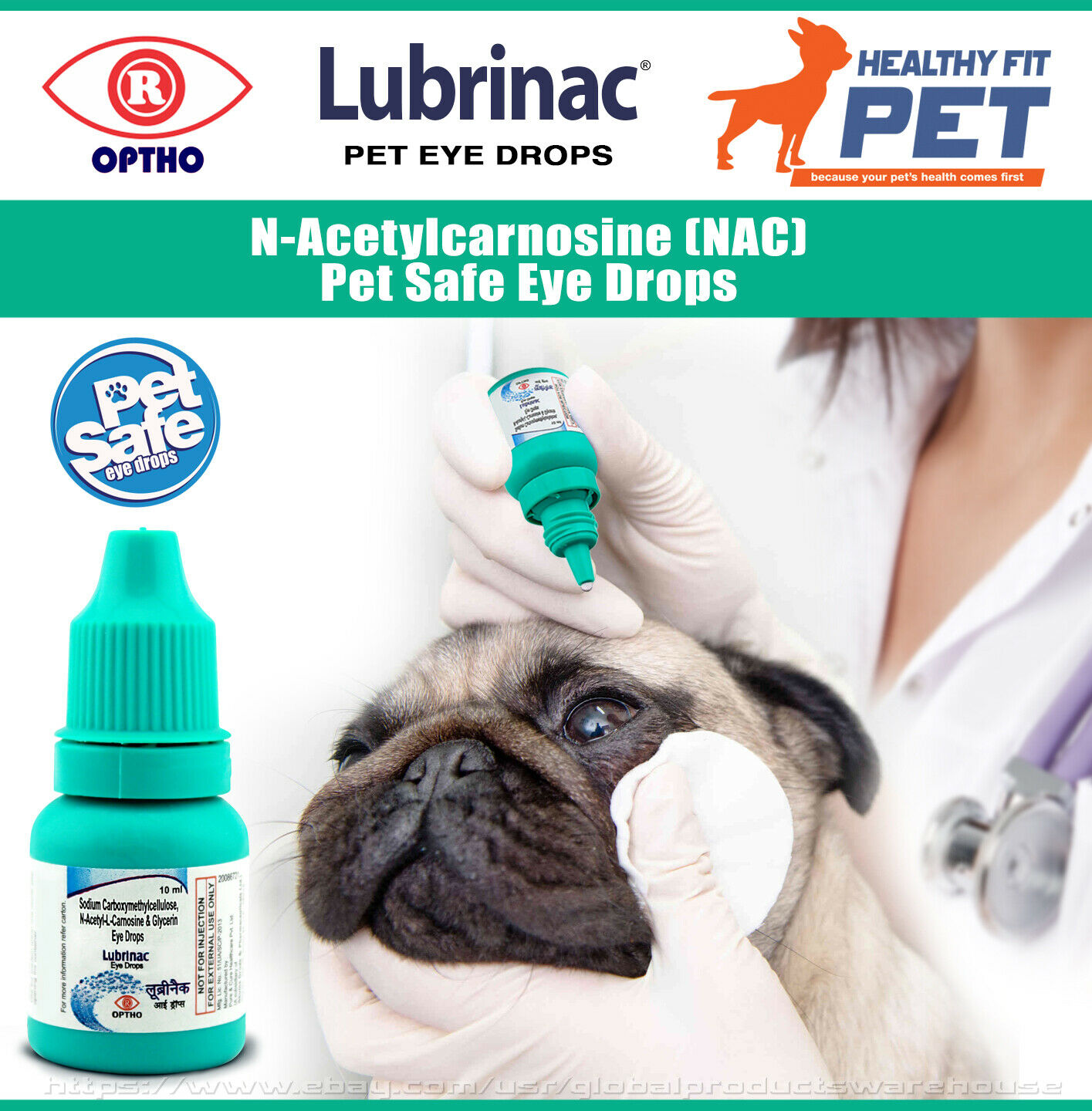 Best Dog Cat Cataract Eye Drops: N-acetylcarnosine Nac Carnosine Pet Cataracts