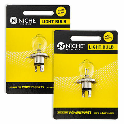 Niche A5988 Headlight Bulb For Arctic Cat Polaris Sport Jag 2 Pack