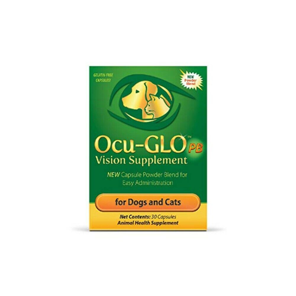 Ocu-glo Pb Vision Supplement Capsule Powder Blend For Dogs And Cats 30ct